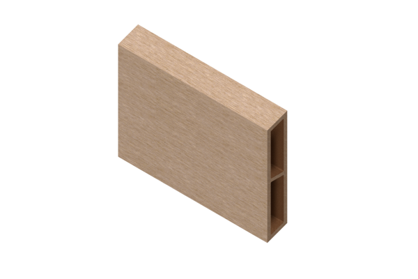 Rhombus Hohlkammerleiste Verwendung:<br>Fassade, Sichtschutzwand FPHR 10520